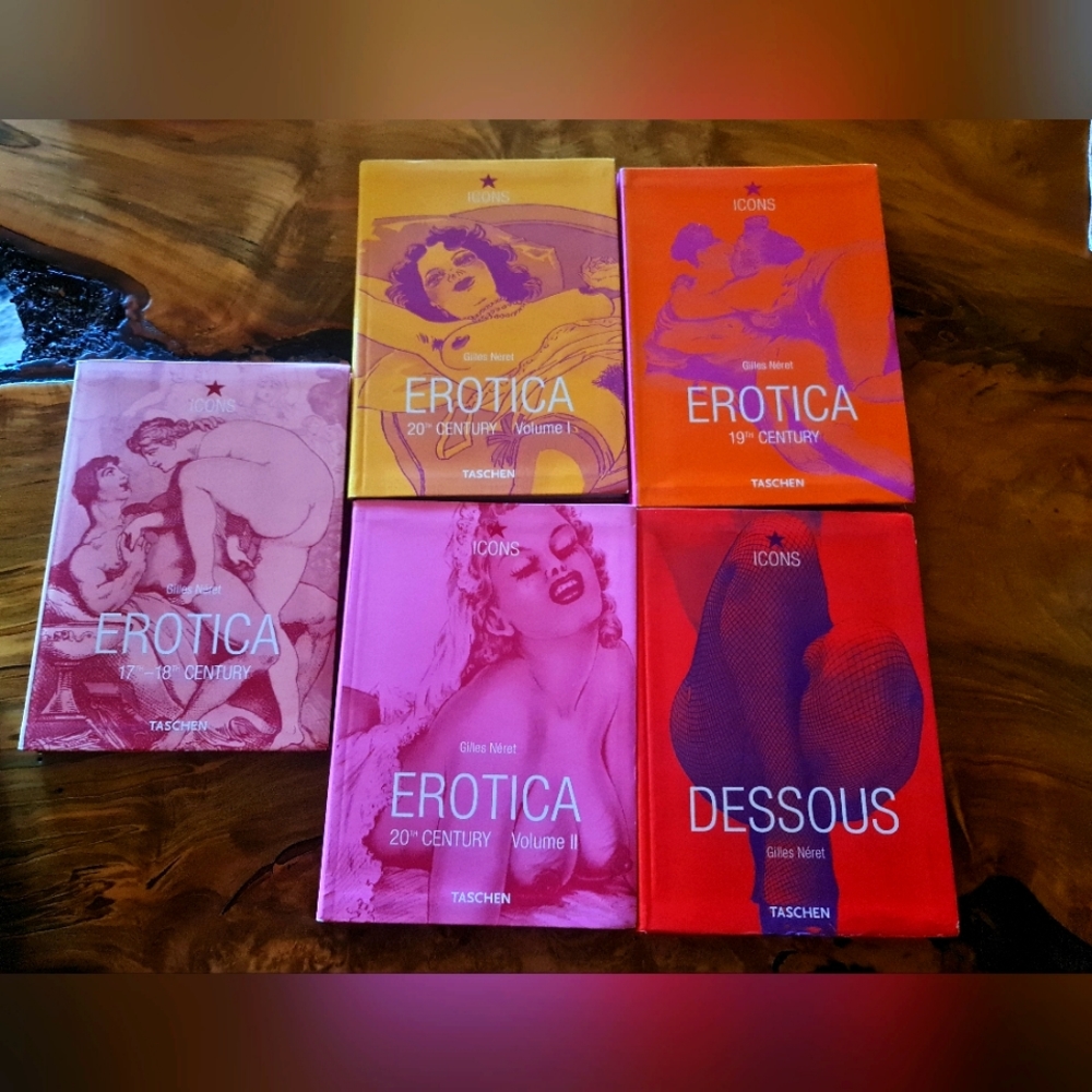 EROTICA - Set/5 TASCHEN 17, 18 19th Century Dessous ICONS Vintage 2001